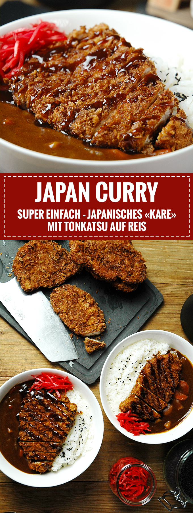 Japanisches Curry "Kare" mit Tonkatsu // Rezept auf Knabberkult.de